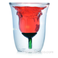 Valentine's day gift rose wine glass